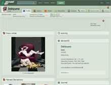 Tablet Screenshot of debiyume.deviantart.com