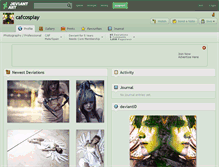 Tablet Screenshot of cafcosplay.deviantart.com