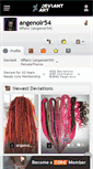Mobile Screenshot of angenoir54.deviantart.com