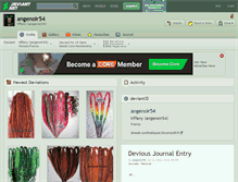 Tablet Screenshot of angenoir54.deviantart.com