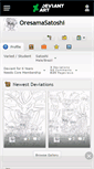 Mobile Screenshot of oresamasatoshi.deviantart.com