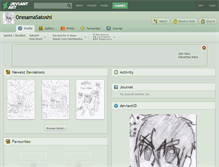 Tablet Screenshot of oresamasatoshi.deviantart.com