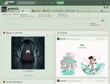 Tablet Screenshot of gothicice.deviantart.com