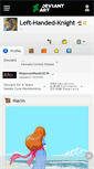 Mobile Screenshot of left-handed-knight.deviantart.com