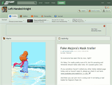 Tablet Screenshot of left-handed-knight.deviantart.com