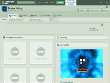 Tablet Screenshot of doctor-what.deviantart.com