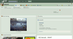 Desktop Screenshot of hannerd.deviantart.com