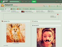 Tablet Screenshot of jillybean345.deviantart.com