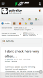 Mobile Screenshot of goth-alice.deviantart.com