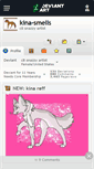 Mobile Screenshot of kina-smells.deviantart.com