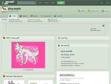 Tablet Screenshot of kina-smells.deviantart.com