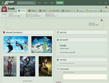 Tablet Screenshot of emalb.deviantart.com