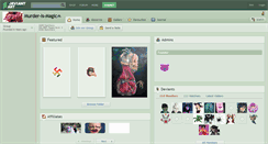 Desktop Screenshot of murder-is-magic.deviantart.com