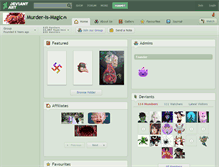 Tablet Screenshot of murder-is-magic.deviantart.com