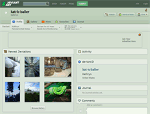 Tablet Screenshot of kat-is-baller.deviantart.com