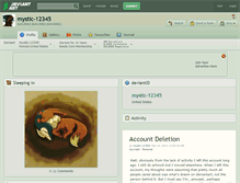 Tablet Screenshot of mystic-12345.deviantart.com