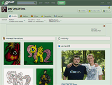 Tablet Screenshot of daforcefilms.deviantart.com