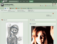 Tablet Screenshot of christiexjmdmj.deviantart.com