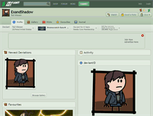 Tablet Screenshot of exandshadow.deviantart.com