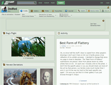 Tablet Screenshot of dedred.deviantart.com