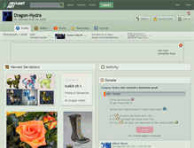 Tablet Screenshot of dragon-hydra.deviantart.com