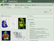Tablet Screenshot of malathar.deviantart.com
