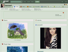 Tablet Screenshot of naomeart.deviantart.com