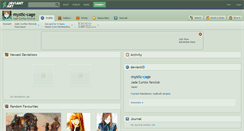 Desktop Screenshot of mystic-cage.deviantart.com