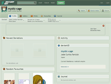 Tablet Screenshot of mystic-cage.deviantart.com