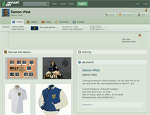 Tablet Screenshot of damon-west.deviantart.com