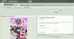 Desktop Screenshot of glassshard206.deviantart.com