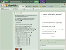 Tablet Screenshot of mimatoclub.deviantart.com