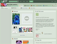 Tablet Screenshot of mlp-fim-lovers.deviantart.com