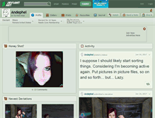 Tablet Screenshot of andephel.deviantart.com