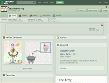 Tablet Screenshot of cupcake-army.deviantart.com