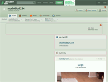 Tablet Screenshot of morbidity1234.deviantart.com
