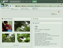 Tablet Screenshot of frige.deviantart.com