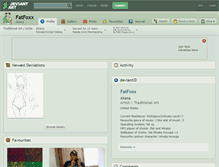 Tablet Screenshot of fatfoxx.deviantart.com