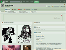 Tablet Screenshot of amaellindar.deviantart.com