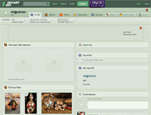 Tablet Screenshot of migneron.deviantart.com