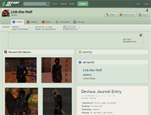 Tablet Screenshot of link-the-wolf.deviantart.com