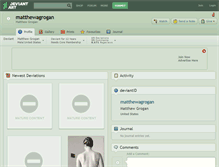 Tablet Screenshot of matthewagrogan.deviantart.com
