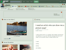 Tablet Screenshot of littled3.deviantart.com