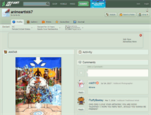 Tablet Screenshot of animeartist67.deviantart.com