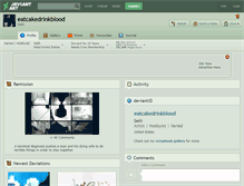 Tablet Screenshot of eatcakedrinkblood.deviantart.com
