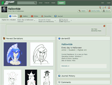 Tablet Screenshot of hallowtide.deviantart.com