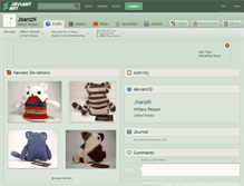 Tablet Screenshot of joanzn.deviantart.com