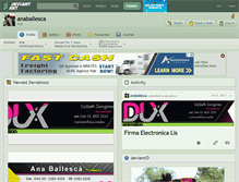 Tablet Screenshot of anaballesca.deviantart.com