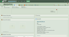 Desktop Screenshot of bearslike2drum.deviantart.com