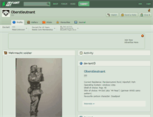 Tablet Screenshot of oberstleutnant.deviantart.com